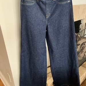 SPANX Women's Flare Jeans in Dark Blue
